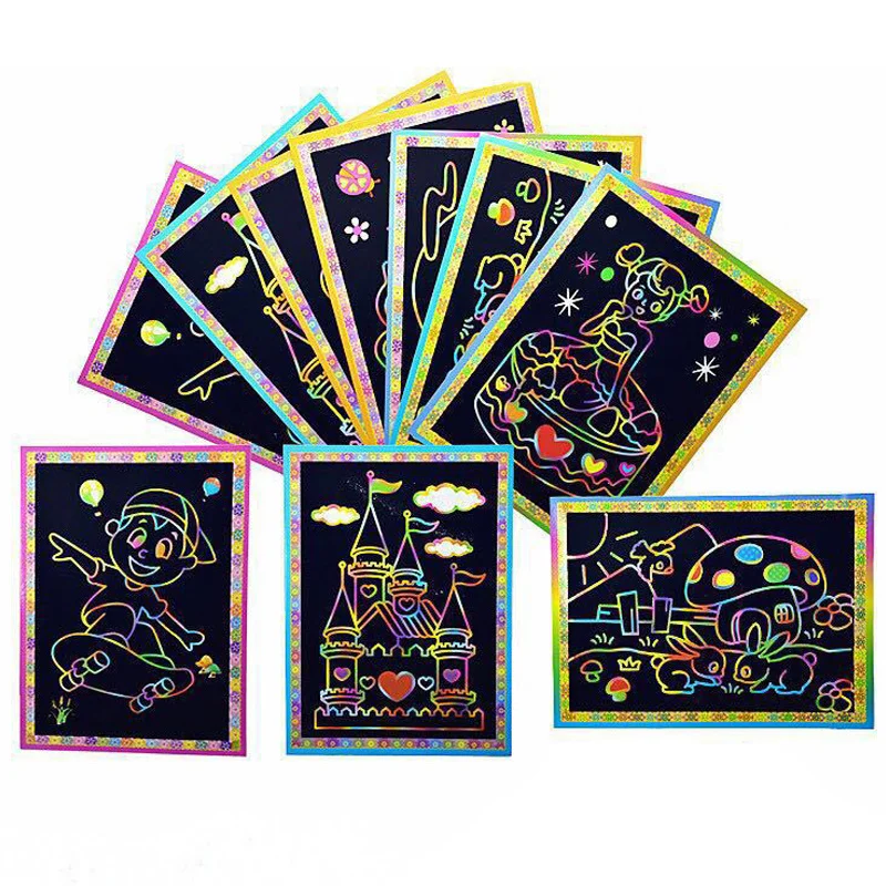 Colourful Scratch art 