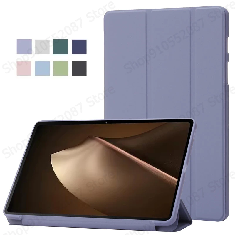 Elegant Trifold PU Leather Soft Back Stand Tablet Case Cover 8.8 inch