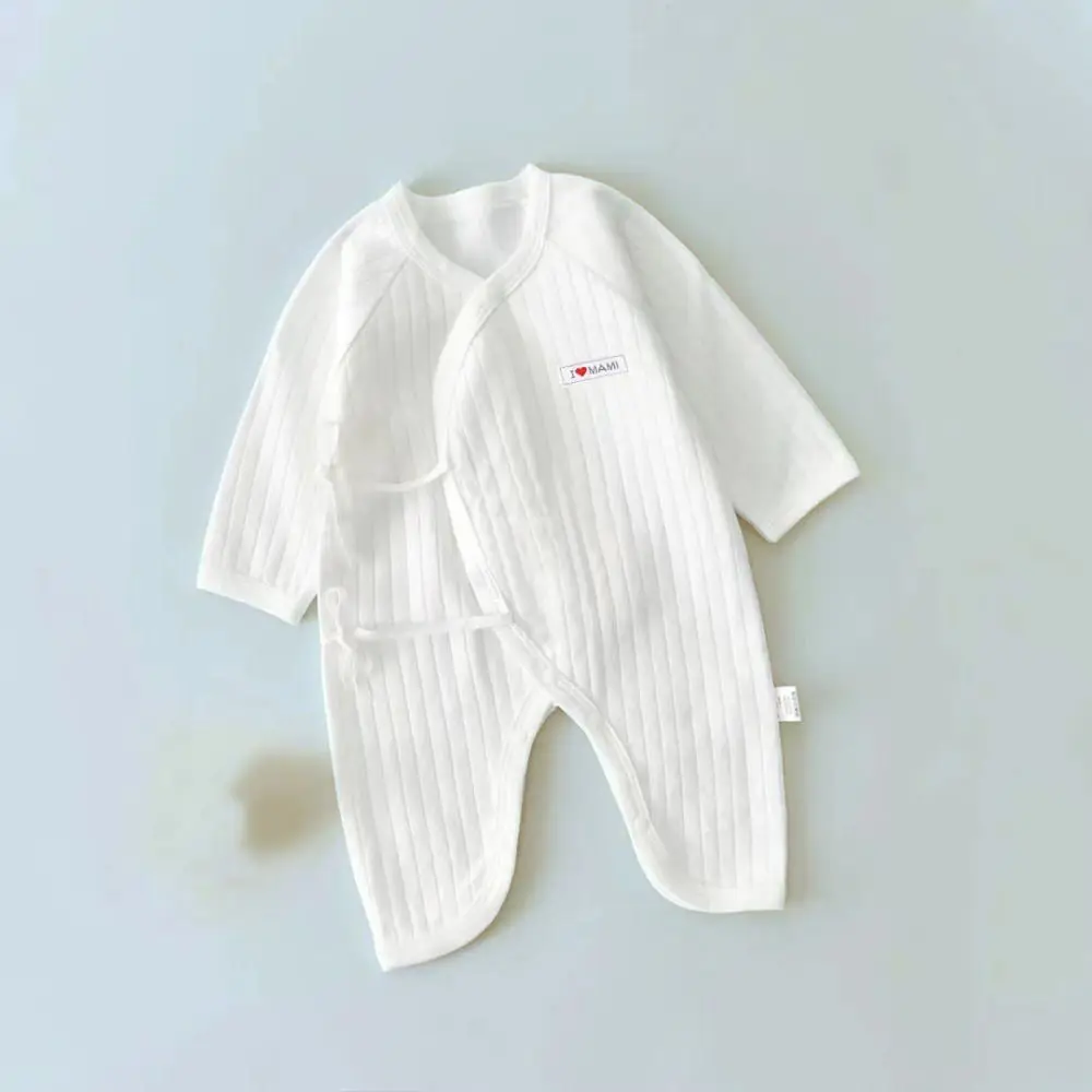 Long Pants Climb Lace Up Baby Romper Infant Romper Casual Outfit Newborn Jumpsuit Anti-scratching Cotton Baby Bodysuit Toddle