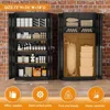 Steel SnapIt Storage Cabinet72"Locking Metal Garage Storage Cabinet with 4 Adjustable Shelves,2 Doors and Lock for File,Office 6