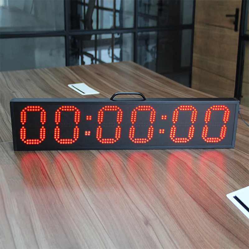 Timer Clock Racing CHEETIE CP28 Big Digital Single Sided 6 Inch Stopwatch Race Clock ...