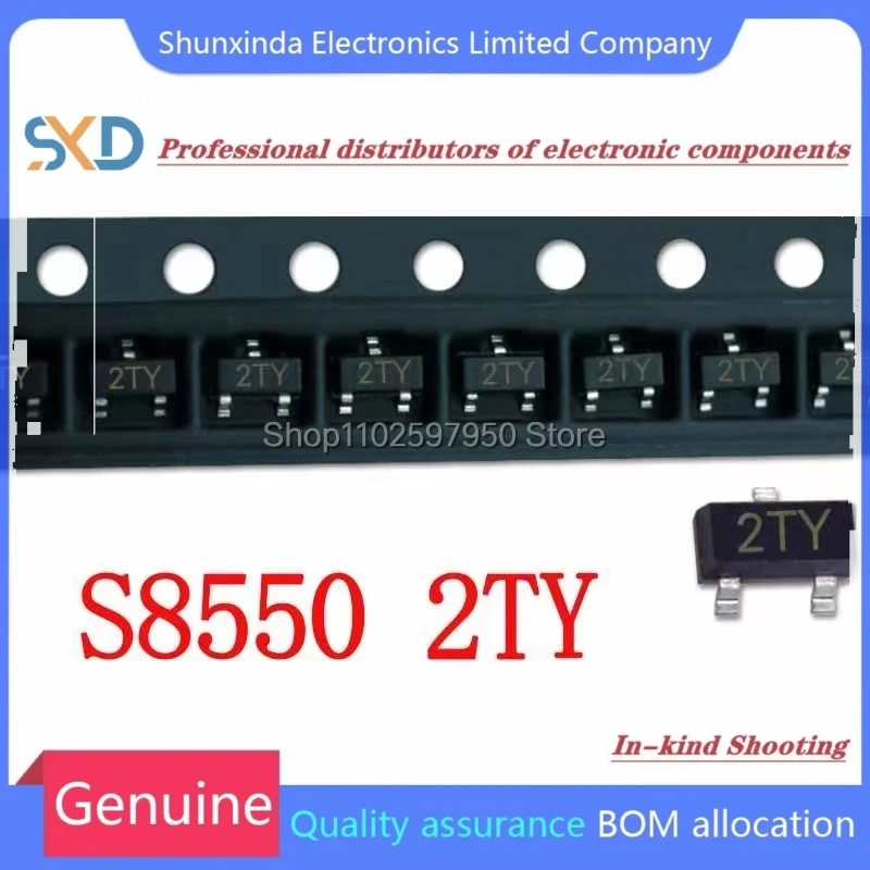 Transistors Kit bjt transistor transistors kit 100PCS/lot S8050 S8550 SS8050 SS8550 SOT23 J3Y 2TY Y1 Y2 SMD Transistor SOT-23