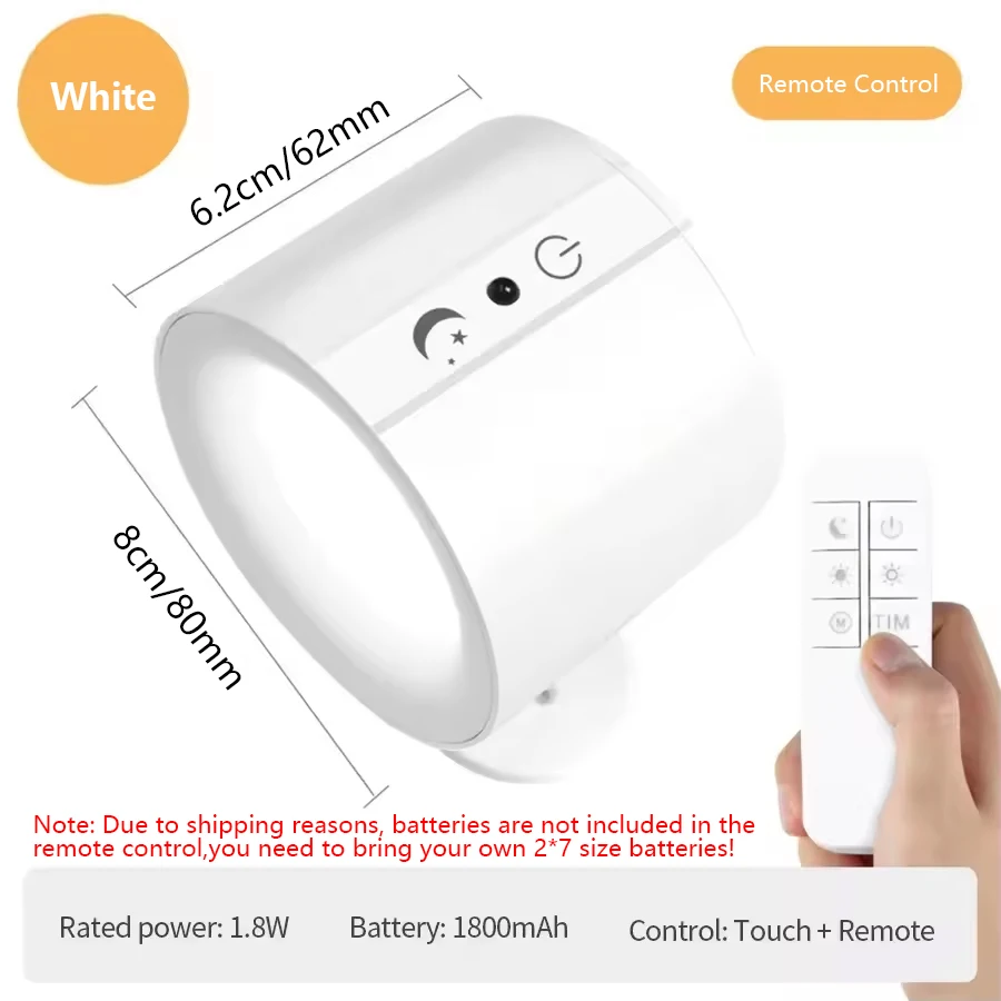 Rechargeable Double Head Wall Light 2