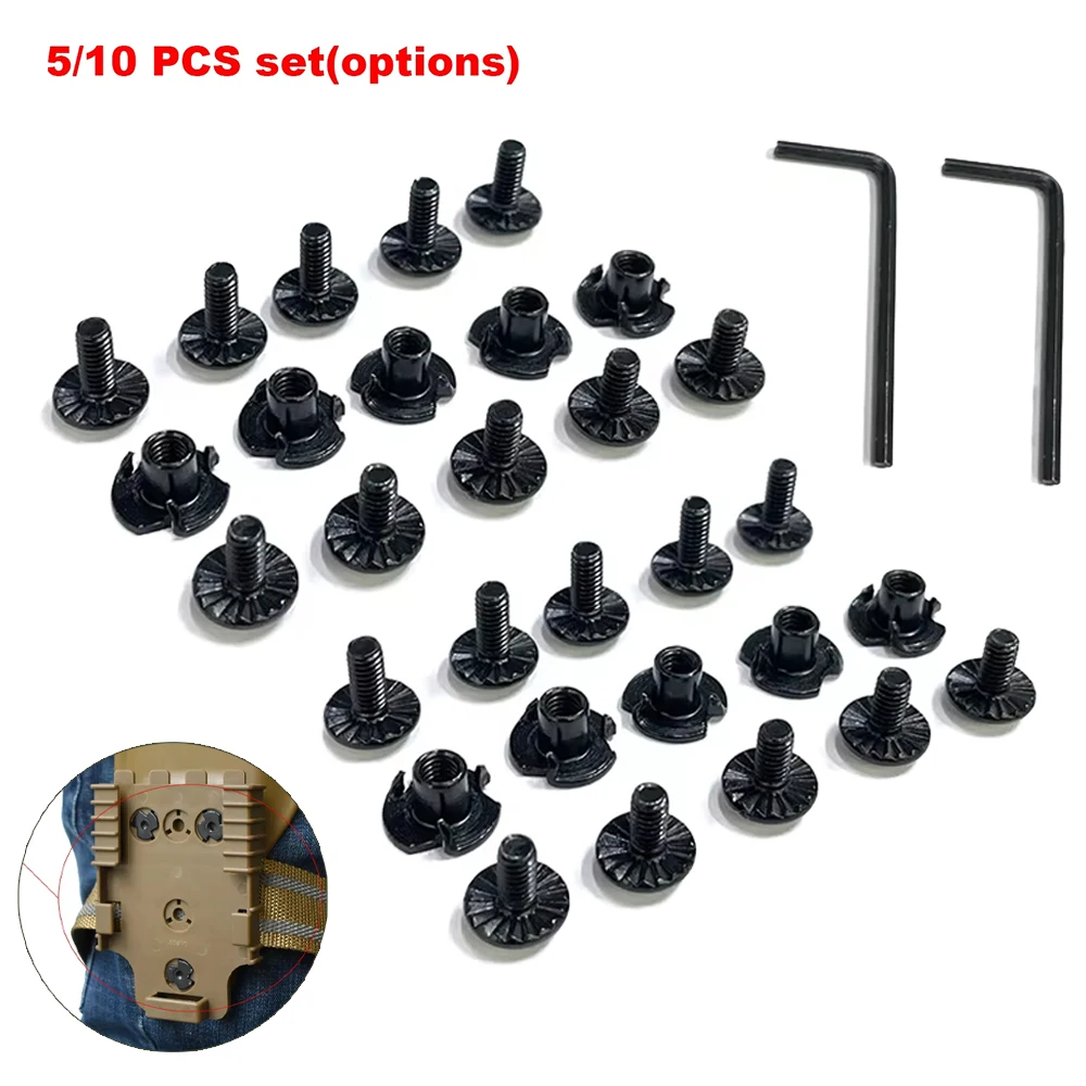 High-Quality Platform Screws and Nuts - Set of 5/10 for Holster Adapter