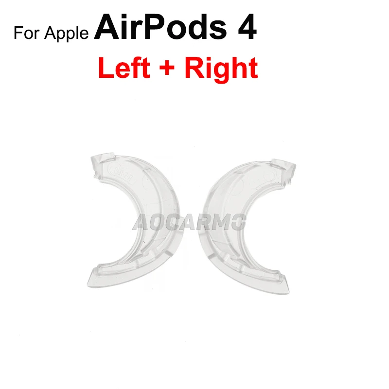 Apple AirPods 4용 Aocarmo 왼쪽 + 오른쪽 이어폰 하우징 헤드폰 케이스 교체 부품