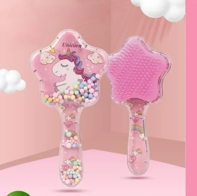 Star Magic Combs مكافحة ساكنة تدليك يونيكورن فرش الشعر تشابك وفك تشابك دش تدليك فرشاة شعر خاصة للشعر المستعار الحقيقي