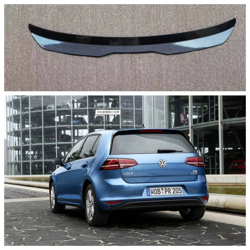 Фото Max Style спойлер на крышу для Volkswagen Golf MK7 7,5 TSi TGi GTI R GTD GTE задний спойлер из АБС-пластика aleron GOLF 7 2013 -2020 №1