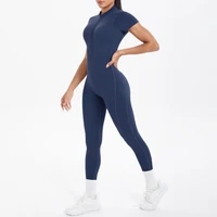 Sexy Backless Bodycon Scrunch Jumpsuit Raises Butt Women Dance Fitness Overalls Push Up  With Chest Cushion Yoga Sport Jump Suit - Image 3