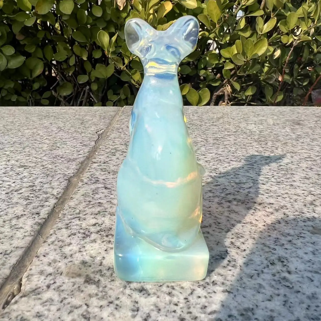 cut Natural opal  cat  home decoration  for gift 2
