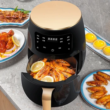 6L Air fryer Multi-functional intelligent touch screen oven Large capacity Electro mechanical deep fryer for home airfryer 1