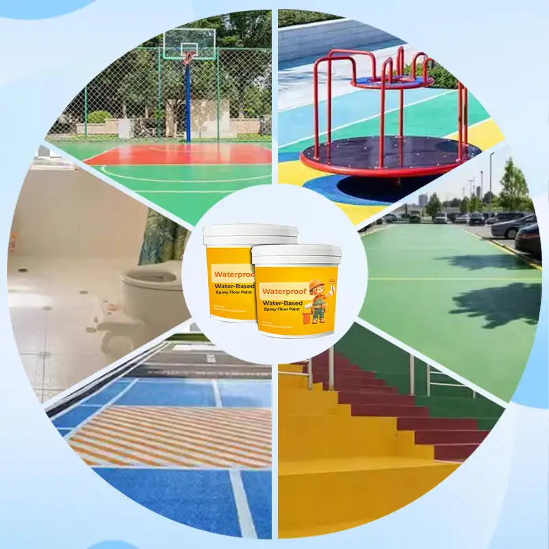 Wall Paint 300g Quick-Dry Anti-Slip Water-Based Floor Paint Water-Based Epoxy Pressure-Resistant For Household Epoxy