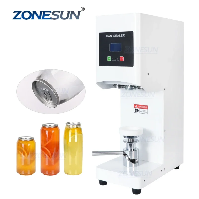 ZONESUN ZS-FK-168 Aluminum Tin Beer Ring-Pull Cans Seaming Machine Semi Automatic Plastic Bottle Cap Can Capping Sealing Machine