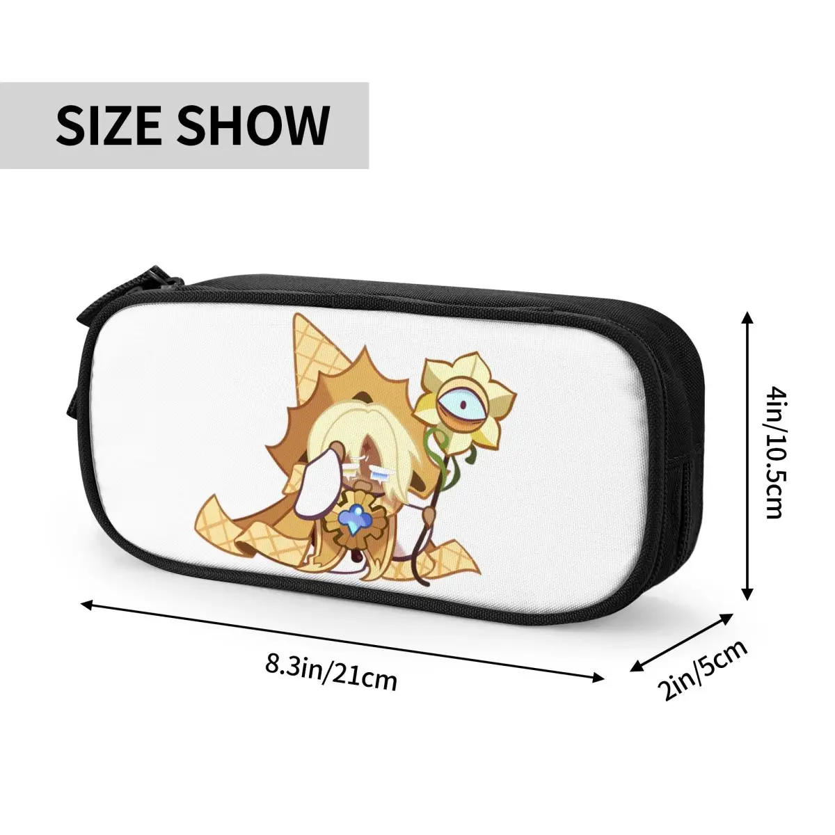 Fun Cookie Run Kingdom Pencil Case Pure Vanilla Cookie Pencilcases Pen for Student Large Storage Bags Office Cosmetic Stationery