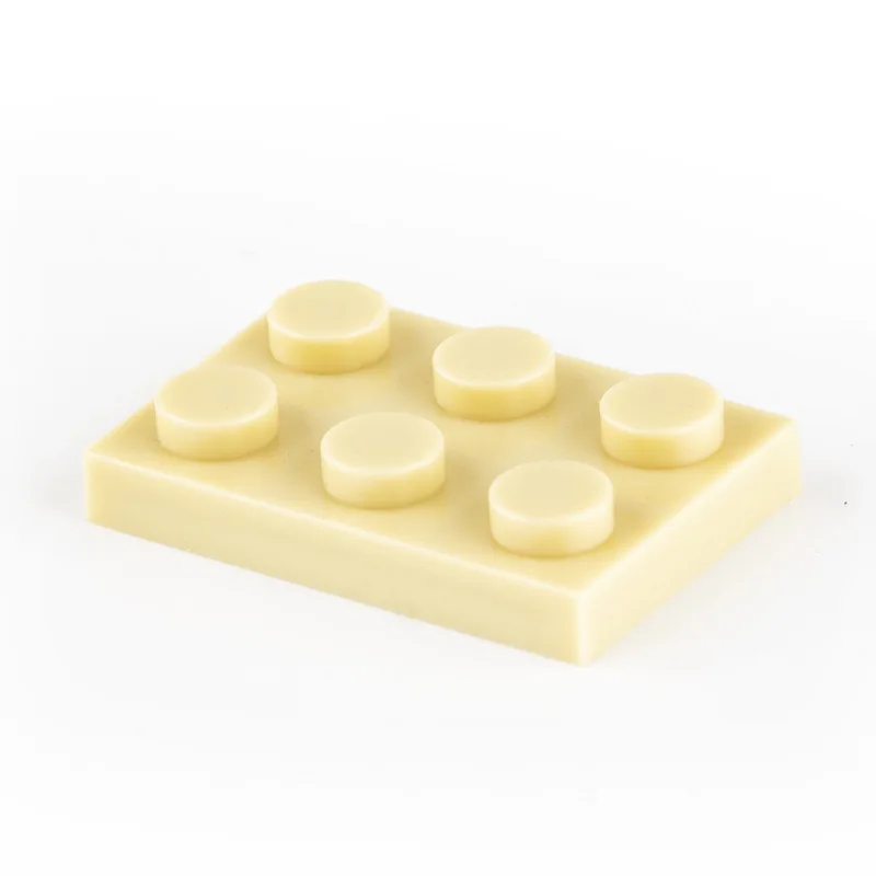 100 Pcs/Lot Building Figures Blocks Part Plate Bricks 2×3 Dots Compatible 3021 Children Kids Educational Creative Assembly Toys tegu magnetic blocks Blocks