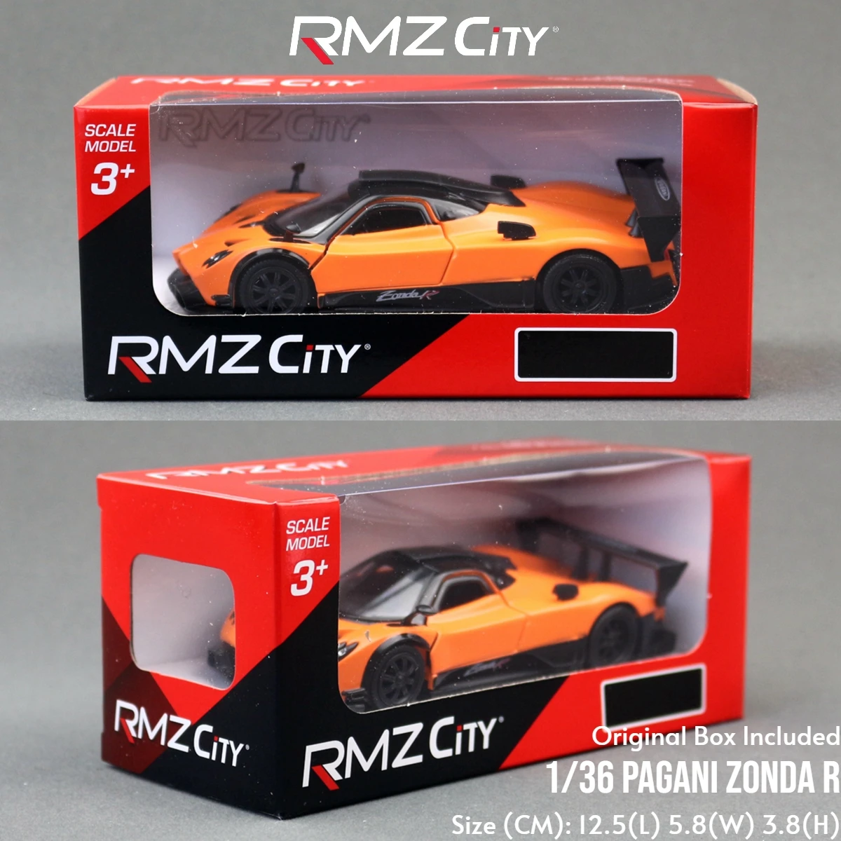 1/36 Pagani Zonda R Super Sport Racing RMZ CiTY 5'' Toy Car Model