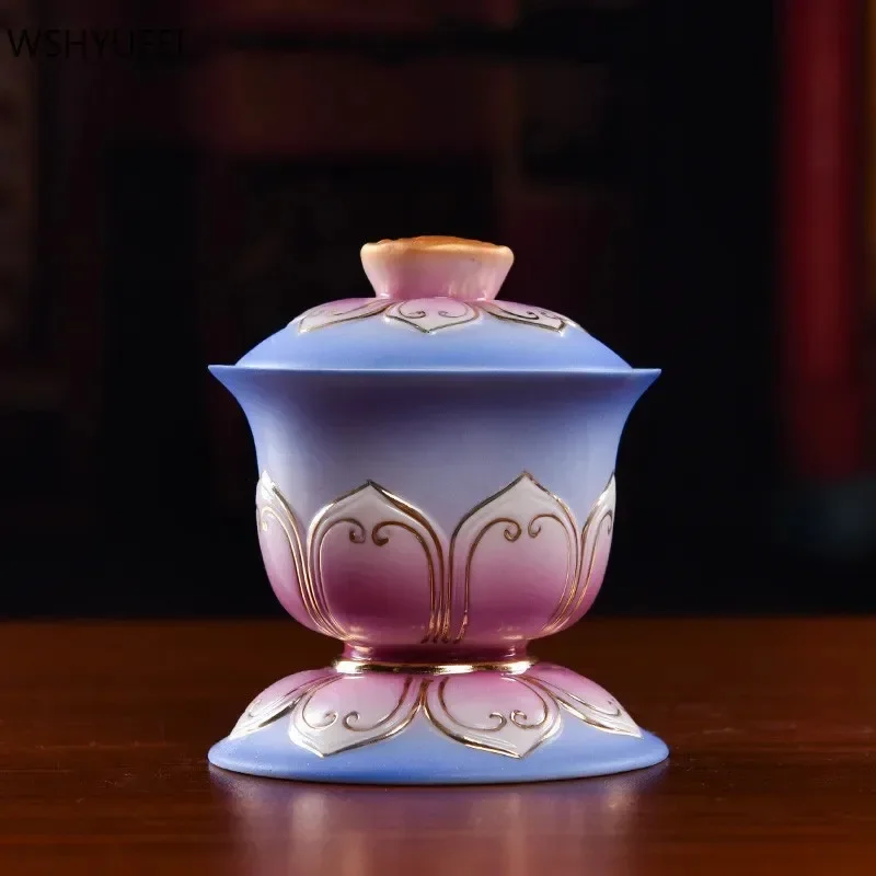 1 pc Chinese Style Buddhism Holy Water Cup Ceramics Guanyin Water Purification Cups Worship Buddha Mugs Buddhist Supplies