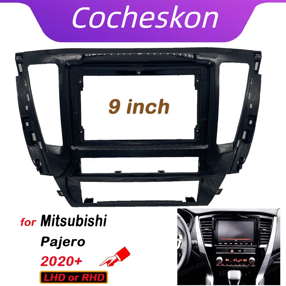 

Автомобильный радиоприемник 2 Din 9 дюймов, установка DVD GPS Mp5 ABS PC, пластиковый корпус для Mitsubishi Pajero 2020 +, комплект для приборной панели