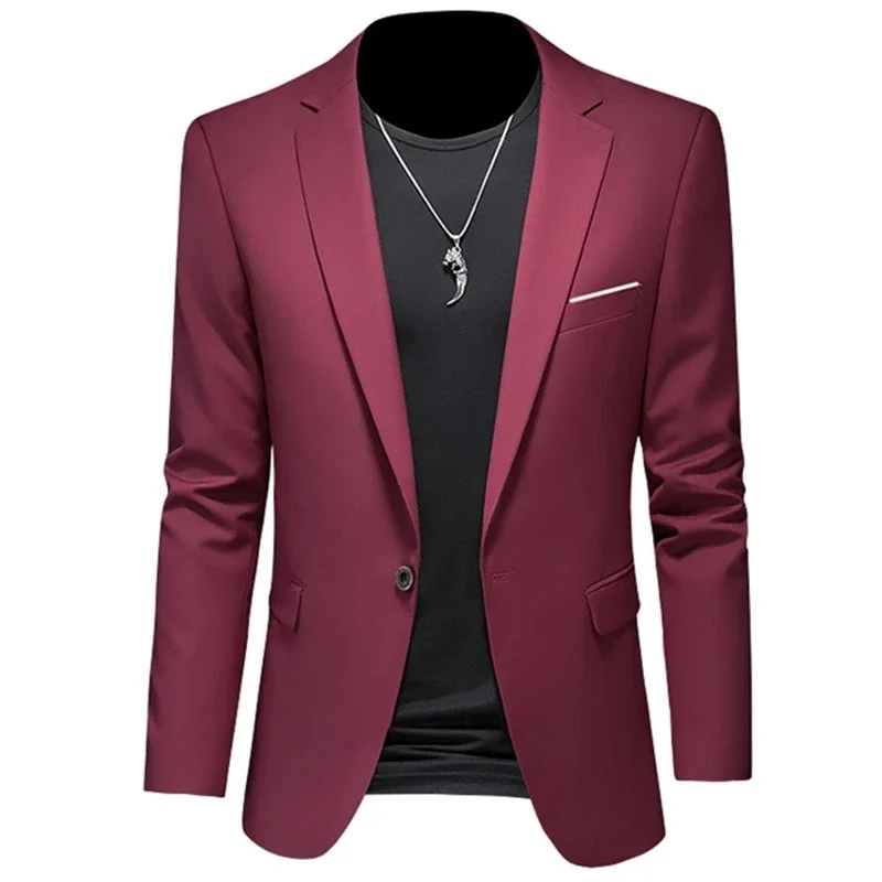 1 Button Wine Red