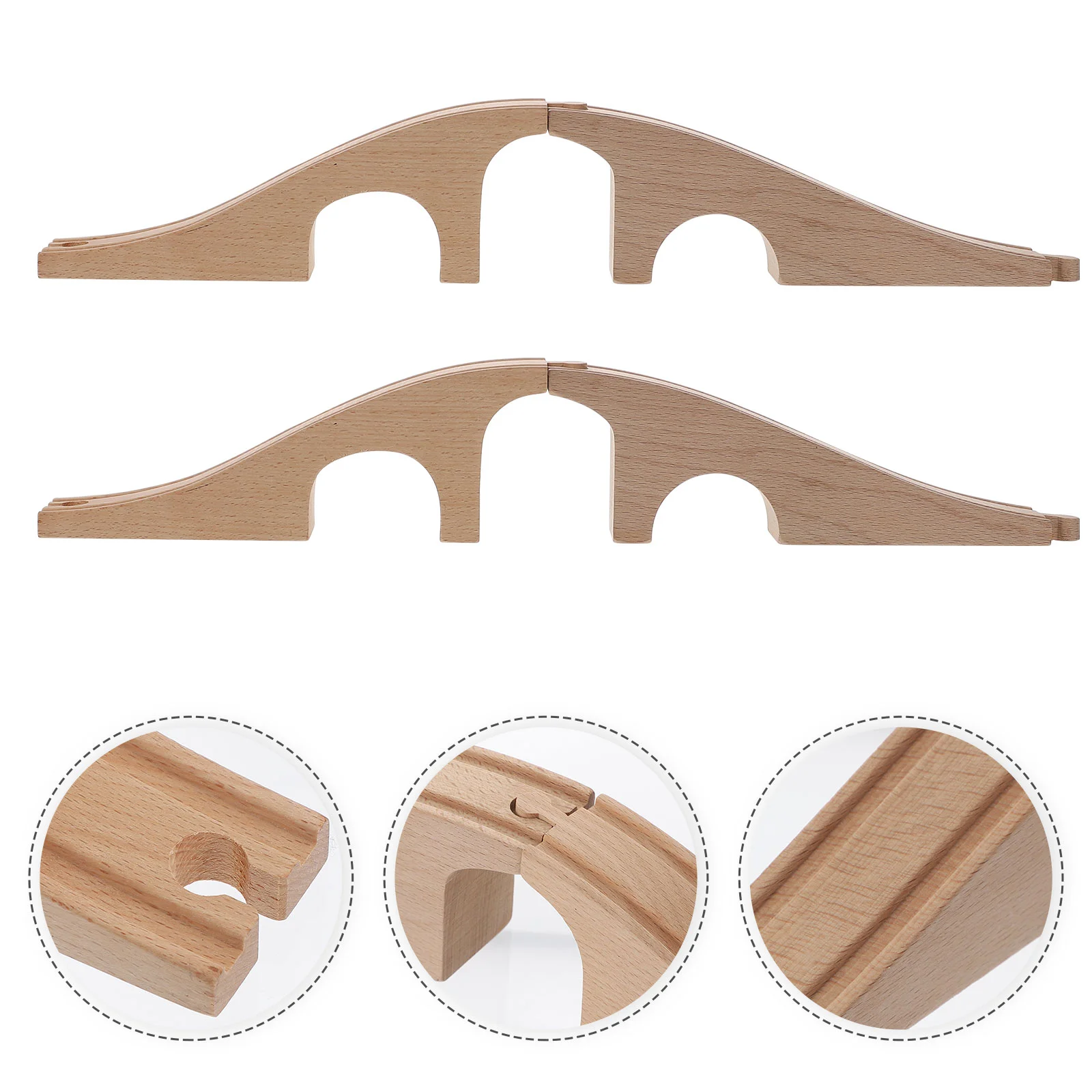 

Track Toy Train Accessories Luxury Car Railway Expansion Wooden Toys Bridge Small