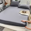 Premium Solid Color Brushed Fitted Sheet,Ultra-Soft Sateen Weave for Cozy Nights - Hypoallergenic and Easy Care Bedding 4