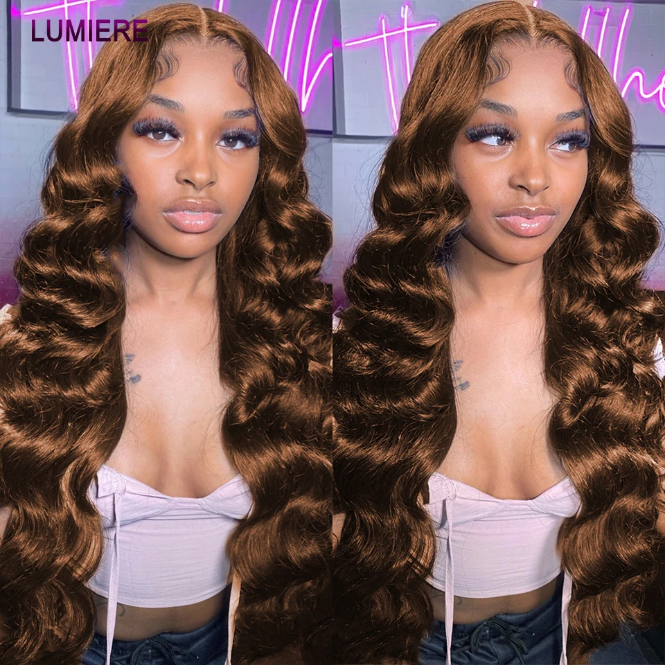 Chocolate Brown Loose Deep Wave Bundle Ombre Colored Deep Curly Raw Human Hair Bundle Deal Hair Extension Weave Double Weft