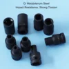 9 Pieces Tap Sockets Cr Molybdenum Steel 1/2 Inch Drive Square Socket Set for Electric Pneumatic Hand Wrench 3