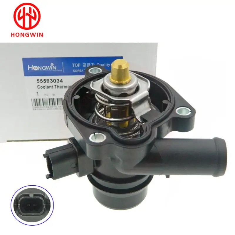 Engine Coolant Thermostat 55593034 55565336 Engine Coolant Thermostat Fits For Chevrolet Cruze Sonic Trax Cruze Limited Buick Encore 1.4L 2011-2016
