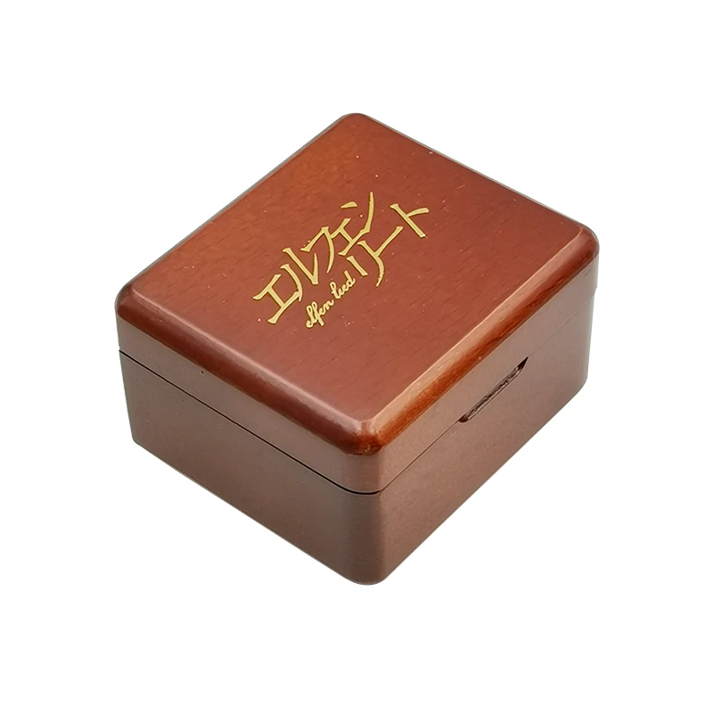 bronzing Wooden Elfen lied music lilium Music Box For new year Christmas Birthday music box gift Valentine's Day Gifts 5