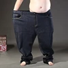 Plus Size Men's Stretch Jeans 200KG12XL 11XL 10XL 9XL Loose Pocket Zipper Oversized Jeans 5