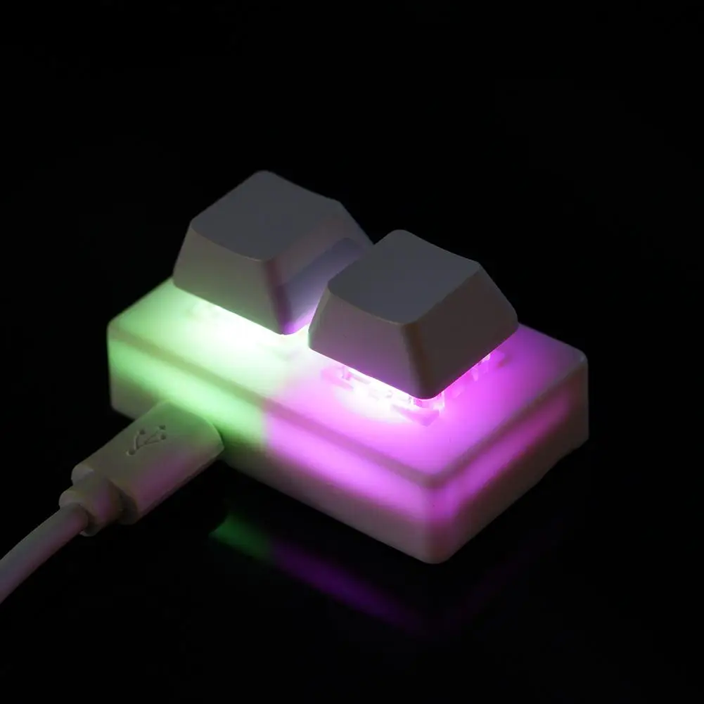 2키 USB 사용자 정의 프로그래밍 가능 매크로 미니 키보드 복사 및 붙여넣기 키패드 포토샵 게임용 키패드 레드 스위치