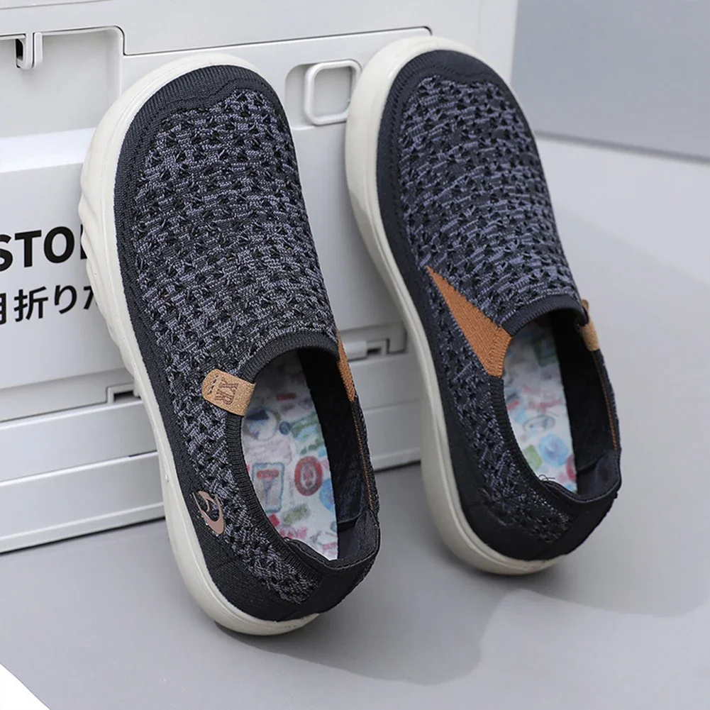 Walking Shoes for Woman Vulcanize Shoes Autumn Round Toe Flats Mesh Breathable Ladies Fisherman Shoes Platform Casual Sneakers - Image 2