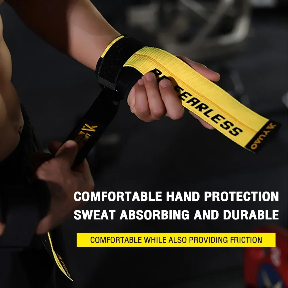 Antislip Lifting Wrist Strap Power-assisted Strap for Fitness Exercise deadlift weightlifting pull-ups Workout in the Gym【1Pair】 2