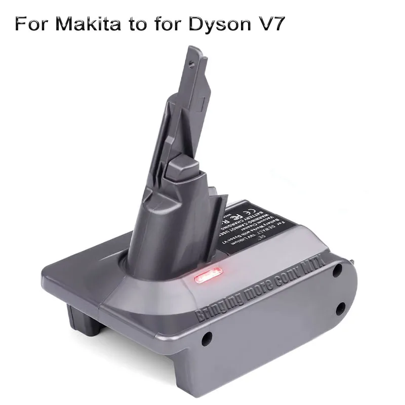 1x Adapter Use For Makita 18v LXT BL1830 Li-Ion Battery To Dyson V6 Vacuum  w/BMS