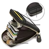 RFID Men's Card Holder Unisex Wallet Genuine Leather Business Card Holder Zipper Card Protect Case ID Bank Card Holders Purse 4