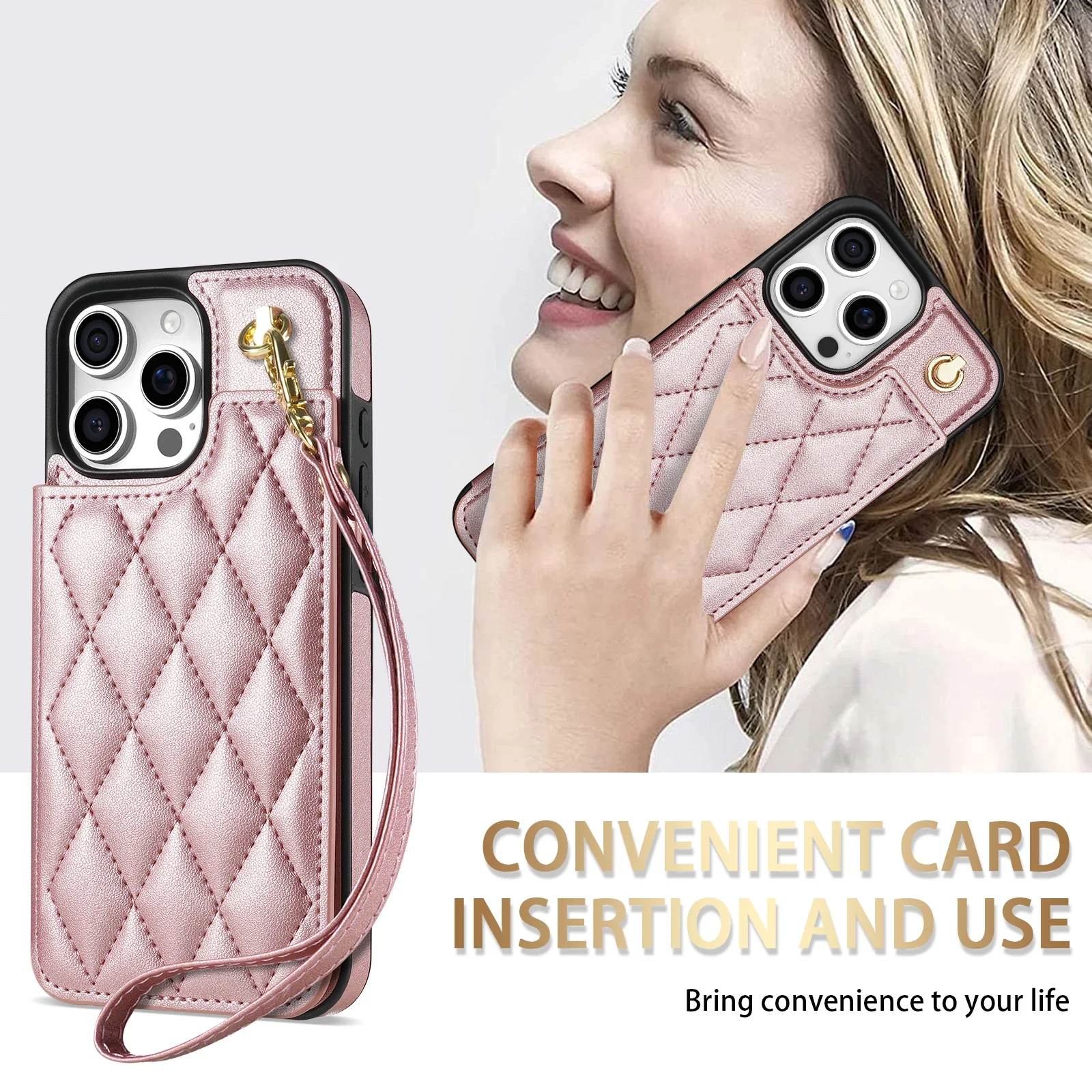 Premium PU Leather Flip Phone Case with Card Wallet Holder