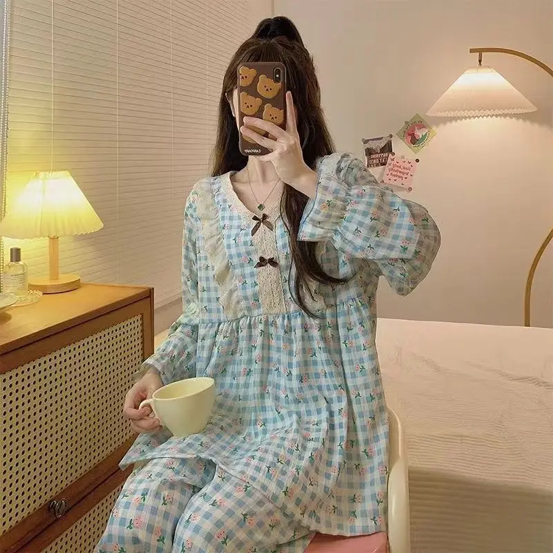 Oversized Aesthetic Korean Pajamas Large Size Women's Pajama