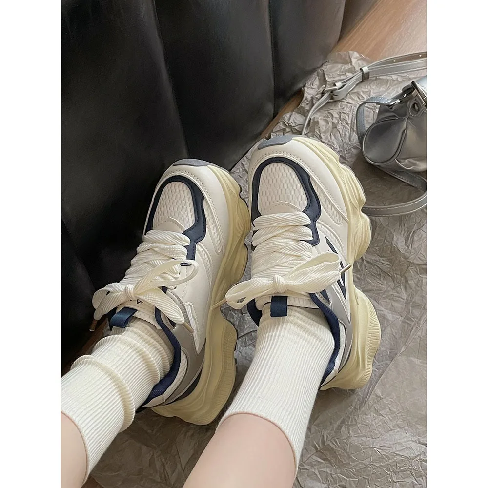 2024 Spring New Women Thick Sole Sports Outdoor Shoes Breathable Women Casual Shoes Lightweight/Comfortable Women Shoes 24-214