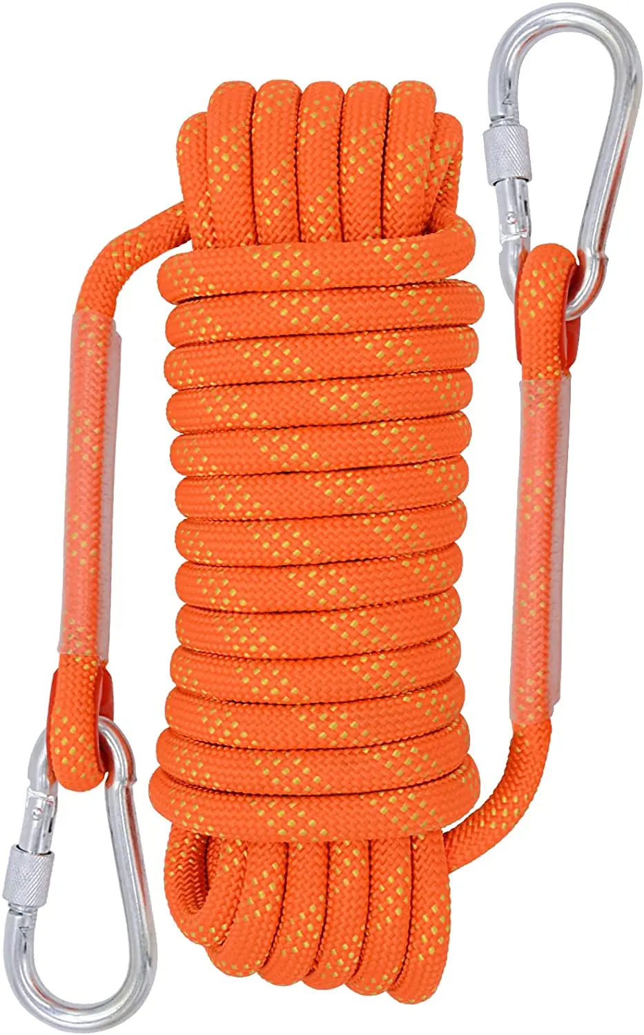 Climbing Rope Outdoor Rappelling Cord with 2 Lock Carabiner 3300lb