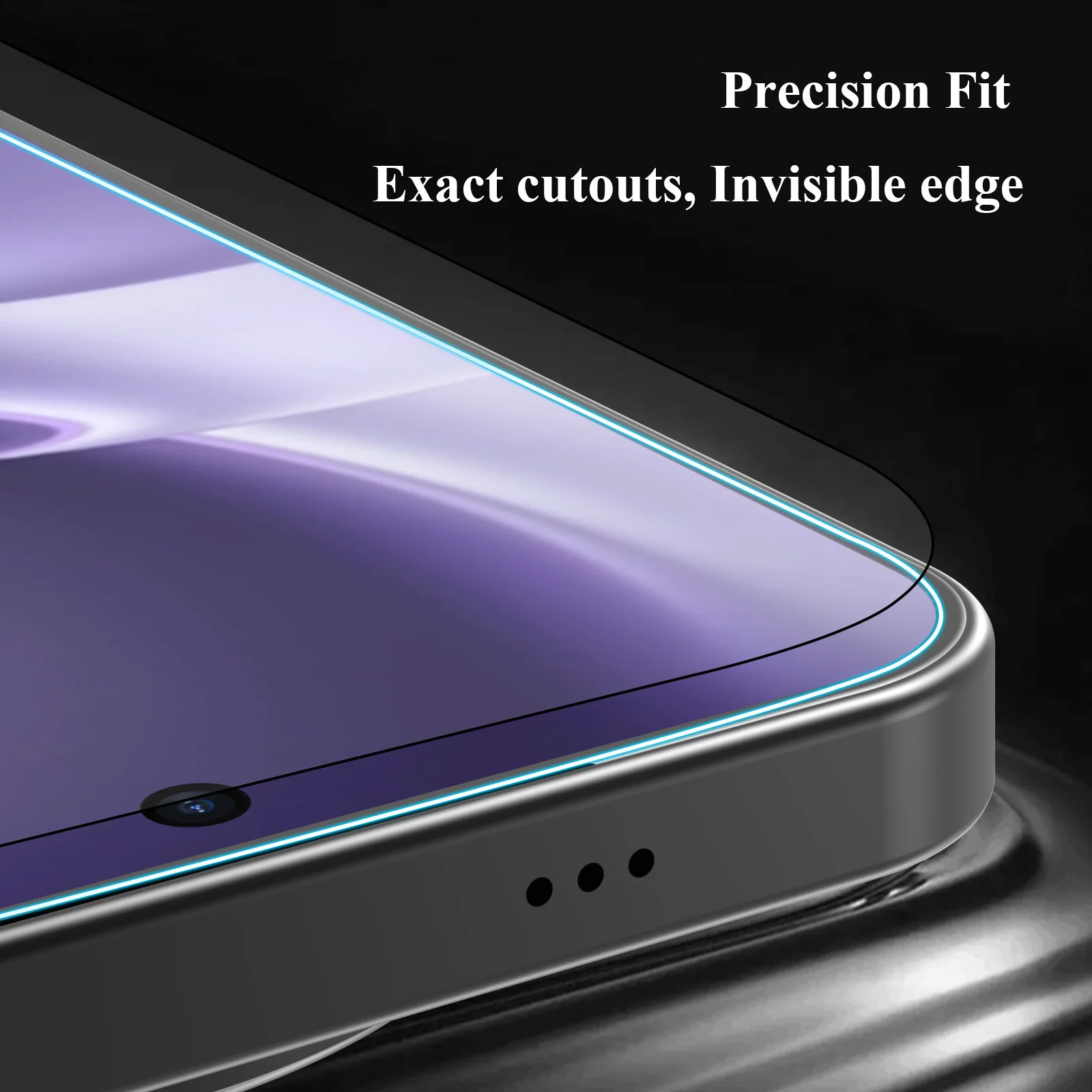 Lereach Tempered Glass Screen Protector with Dust-Free Positioning and Auto-Align HD Clarity