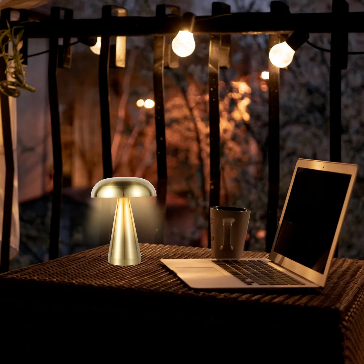 Mushroom Table Lamp Portable Cordless LED Desk Light Touch Control Night Light 3 Color Dimming Bedroom Living Room table lamp led night lamp