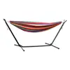 Outdoor Canvas Hammock Indoor Hammock Stand with Carrying Bag, Strong Load-Bearing Hammock Swing 3