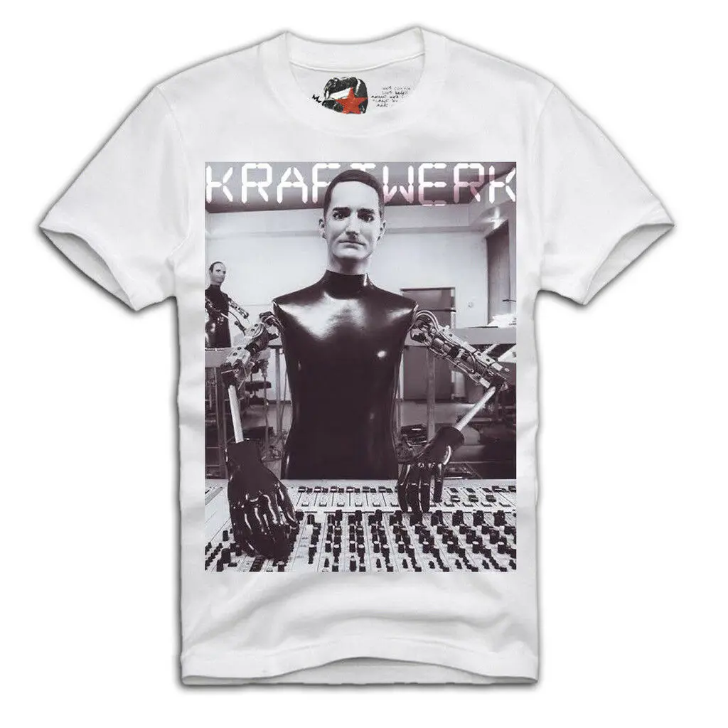 * E 1 Syndicate T-Shirt Kraftwerk The Man Machine 1970 KRAUTROCK Avantgarde *- show original title Cotton Low Price 0496S |