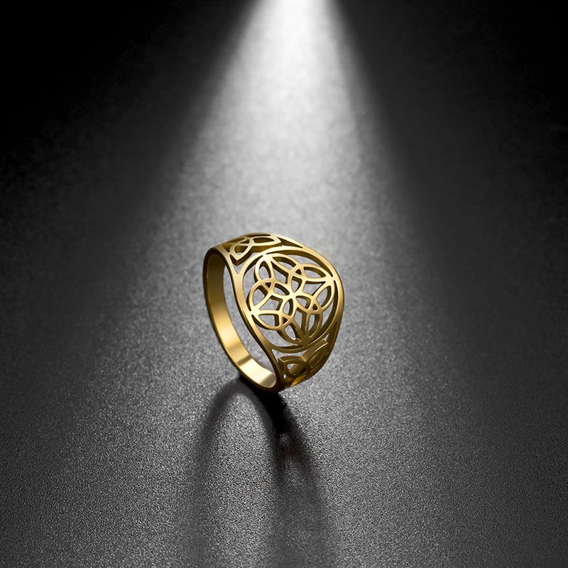 Hexerei Hexenknoten Damen Ring Vintage Wicca Edelstahl Ring Amulett Schutz Paar Schmuck Hochzeitsgeschenke 2023 Neu – Detail 10