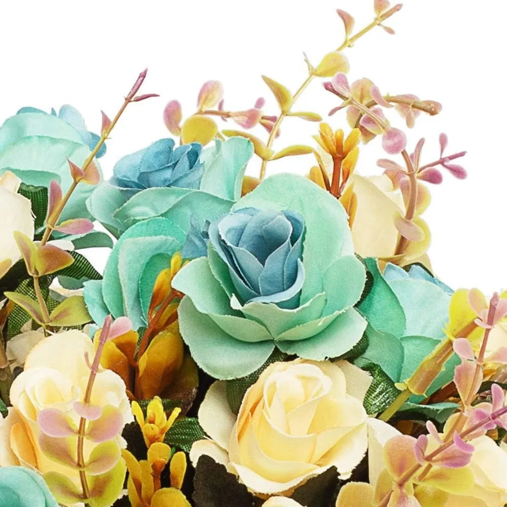 Elegant 34cm Artificial Rose Bouquet