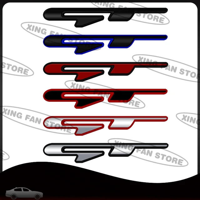Auto Styling GT Metal Grille Emblem Car Rear Trunk Badge Sticker For Kia Sorento Rio Sportage K5 K2 Kona Morning Carnival Ceed