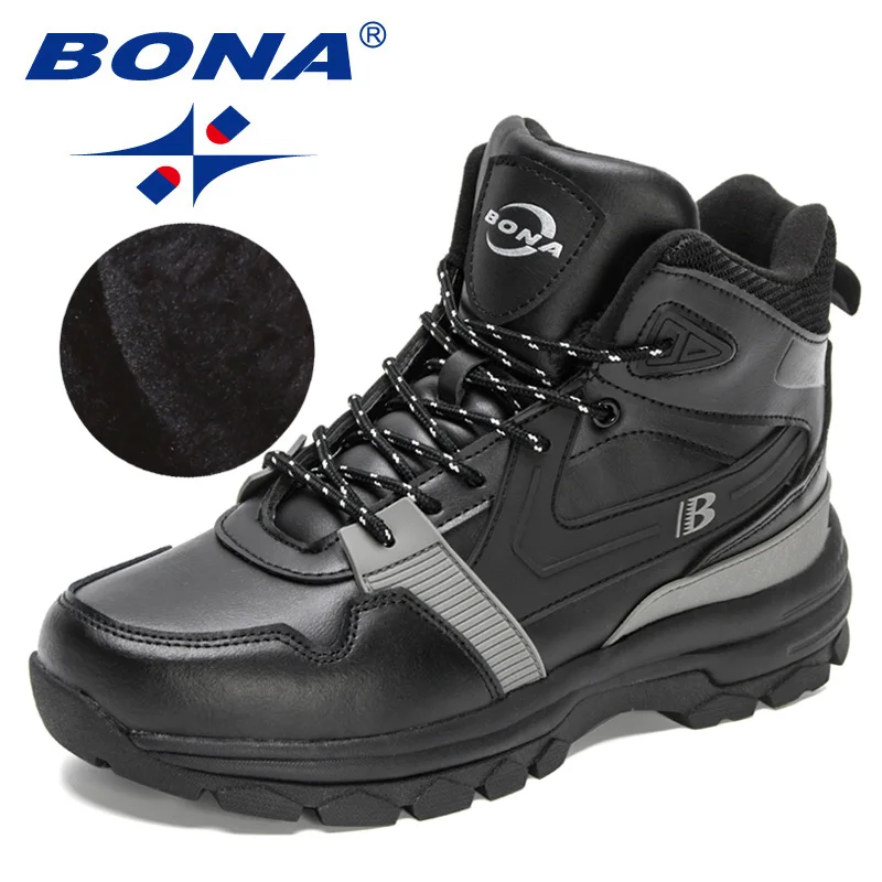 Snow Boots Hiking Shoes Men Outdoor Anti-Slip High Top