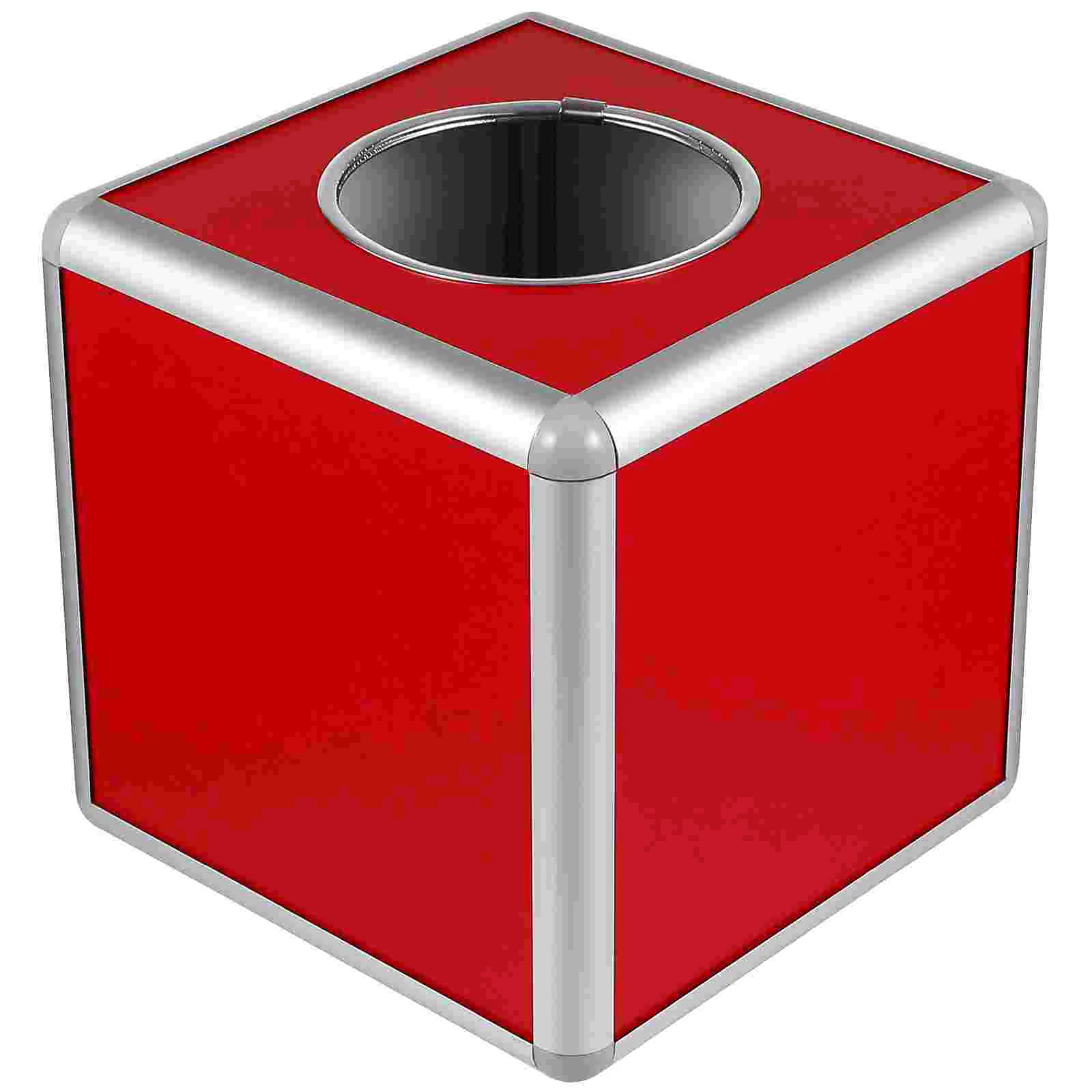 Raffle Box Lottery Box Multifunctional Square-shape Storage Ticket Box Card Bonus Draw Box for Business Annual Meeting