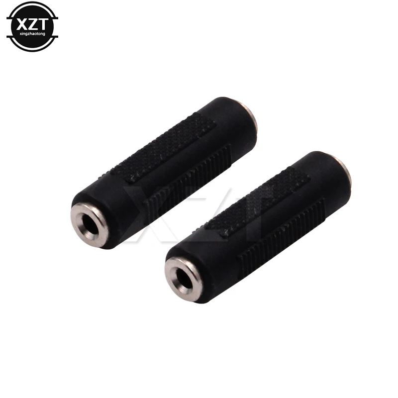 1pc/2pcs 3.5 mm Female to 3.5mm Female Jack Stereo Coupler Audio Adapter Nickel-plated Extender Connector