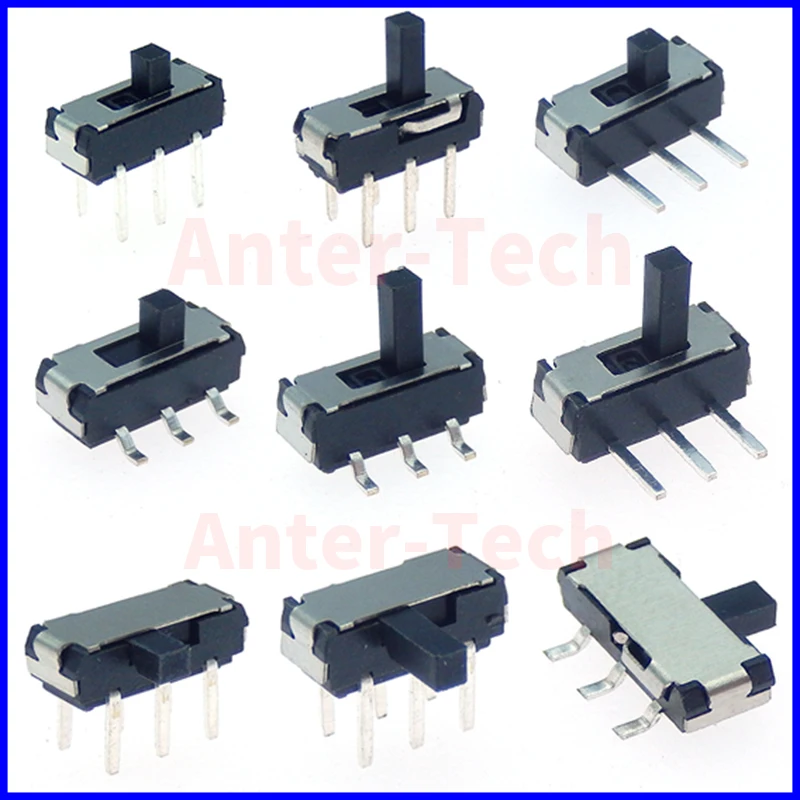 10PCS MSS22D18 Mini Miniature SMD SMT DIP Slide Switch 2P2T 6Pin Handle High 2MM For DVD Switch 3PIN 6PIN 8PIN