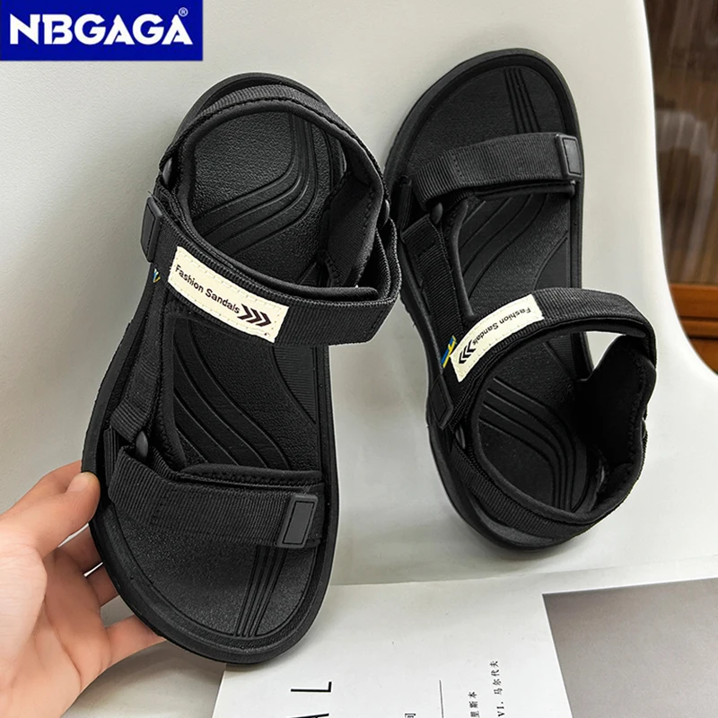 صنادل نسائية مسطحة صيفية كلاسيكية صنادل شاطئ بسيطة...